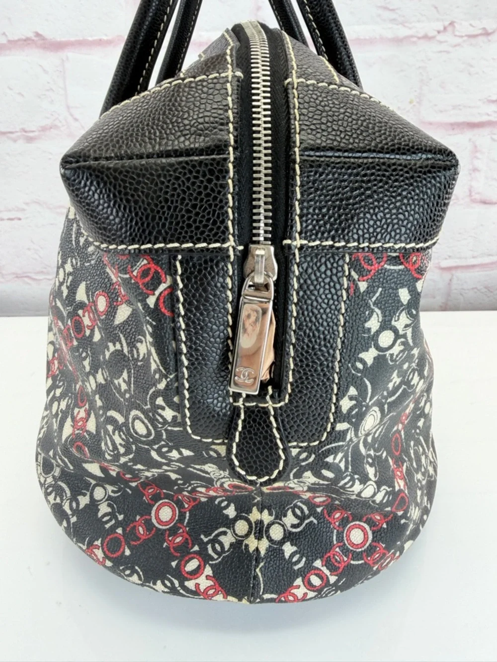 Chanel Coco Optic Graphic Bowler Large Bag
